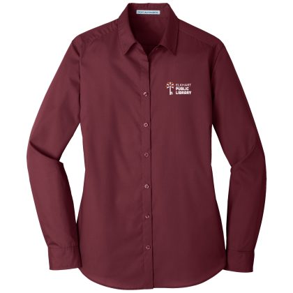 10 - Women's Long Sleeve Poplin Shirt