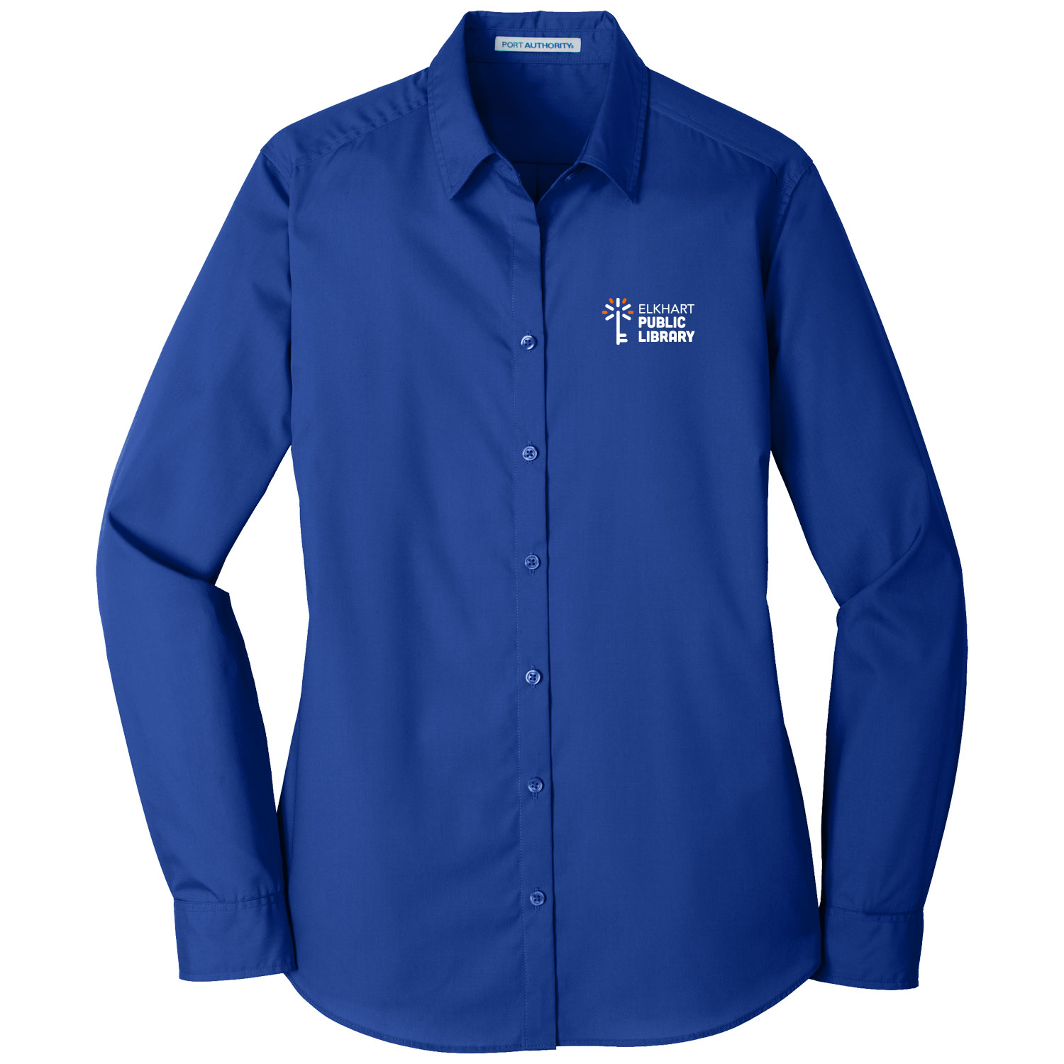 10 - Women's Long Sleeve Poplin Shirt - Image 7