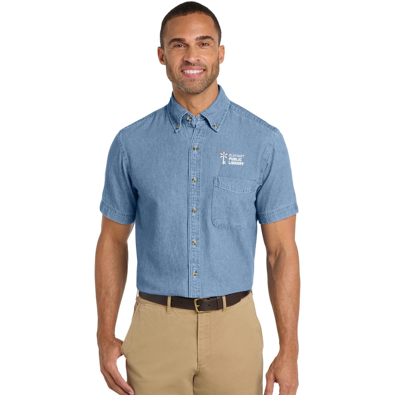 31 - Port & Co™ Short Sleeve Value Denim Shirt